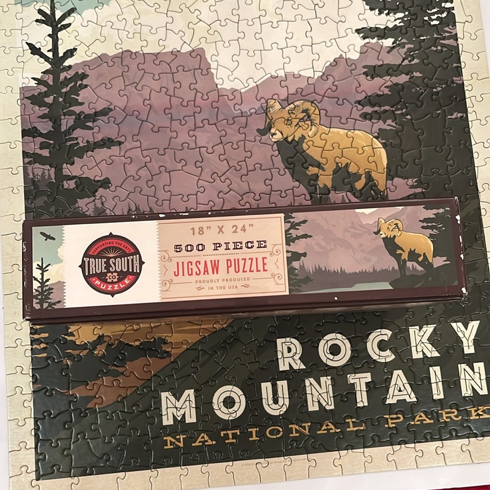EUC Rocky Mountain National Park 500 Pieces Puzzle, True South Co. - Picture 5 of 7